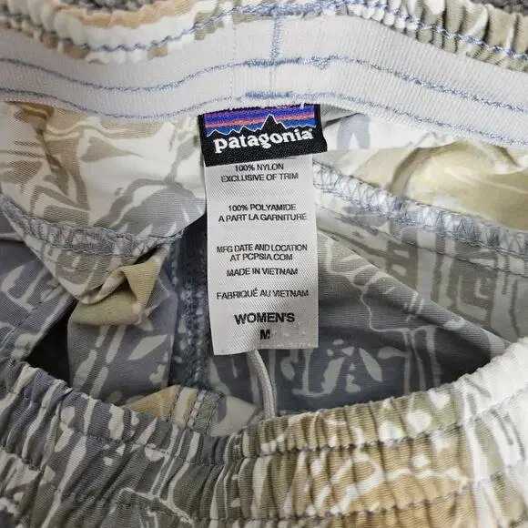 Patagonia Baggies Shorts Women's Medium Pink Blue Floral Gorpcore Lot Of 2 - Picture 8 of 16